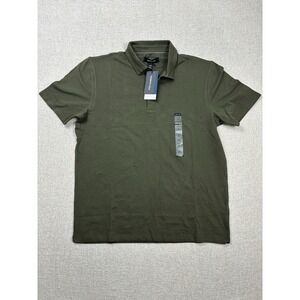 Kenneth Cole Mens Short Sleeve 4-way Flex Polo Size Large / L Green
